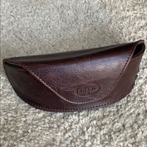 Fossil Leather Glasses Case